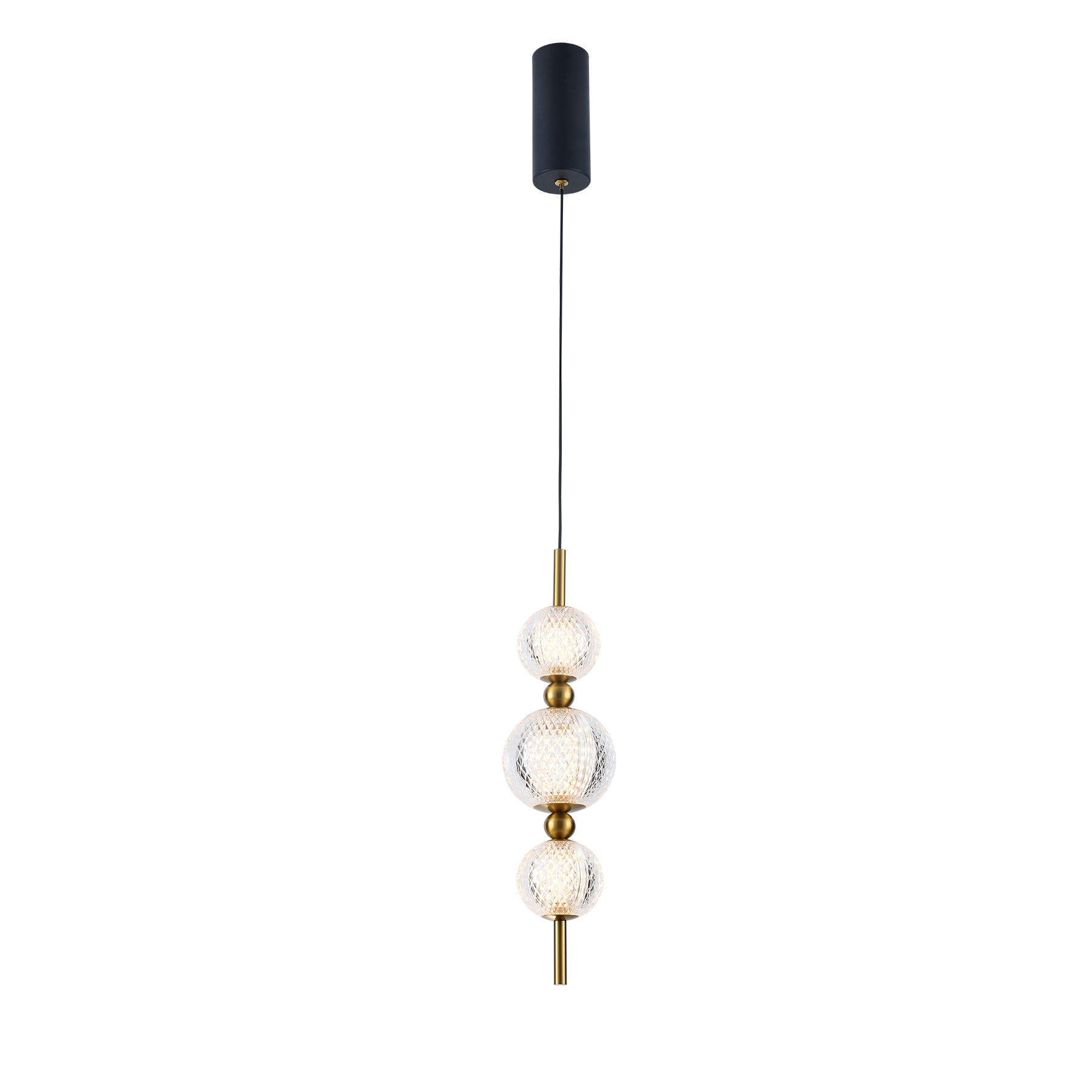 2024 new modern design prismatic acrylic ball LED pendant light
